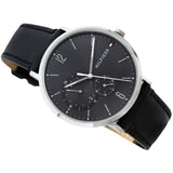 Buy Shop Tommy Hilfiger Brooklyn Black Dial Black Leather Strap Watch for Men - 1791509 USA Online