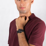 Buy Shop Tommy Hilfiger Brooklyn Black Dial Black Mesh Bracelet Watch for Men - 1791507 USA Online