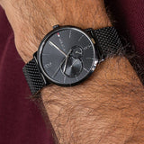 Buy Shop Tommy Hilfiger Brooklyn Black Dial Black Mesh Bracelet Watch for Men - 1791507 USA Online