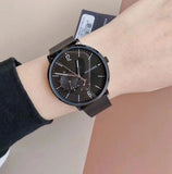Buy Shop Tommy Hilfiger Brooklyn Black Dial Black Mesh Bracelet Watch for Men - 1791507 USA Online
