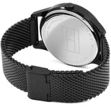 Buy Shop Tommy Hilfiger Brooklyn Black Dial Black Mesh Bracelet Watch for Men - 1791507 USA Online