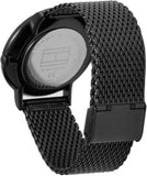 Buy Shop Tommy Hilfiger Brooklyn Black Dial Black Mesh Bracelet Watch for Men - 1791507 USA Online