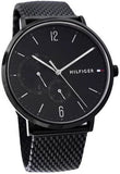 Buy Shop Tommy Hilfiger Brooklyn Black Dial Black Mesh Bracelet Watch for Men - 1791507 USA Online