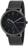 Buy Shop Tommy Hilfiger Brooklyn Black Dial Black Mesh Bracelet Watch for Men - 1791507 USA Online
