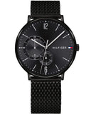 Buy Shop Tommy Hilfiger Brooklyn Black Dial Black Mesh Bracelet Watch for Men - 1791507 USA Online