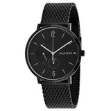 Buy Shop Tommy Hilfiger Brooklyn Black Dial Black Mesh Bracelet Watch for Men - 1791507 USA Online