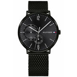 Buy Shop Tommy Hilfiger Brooklyn Black Dial Black Mesh Bracelet Watch for Men - 1791507 USA Online