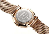 Buy Shop Tommy Hilfiger Brooklyn Grey Dial Gold Mesh Bracelet Watch for Men - 1791506 USA Online