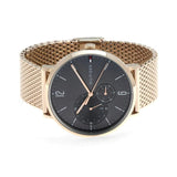 Buy Shop Tommy Hilfiger Brooklyn Grey Dial Gold Mesh Bracelet Watch for Men - 1791506 USA Online
