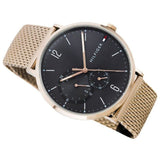 Buy Shop Tommy Hilfiger Brooklyn Grey Dial Gold Mesh Bracelet Watch for Men - 1791506 USA Online