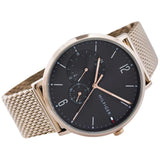 Buy Shop Tommy Hilfiger Brooklyn Grey Dial Gold Mesh Bracelet Watch for Men - 1791506 USA Online