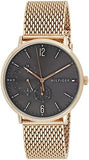 Buy Shop Tommy Hilfiger Brooklyn Grey Dial Gold Mesh Bracelet Watch for Men - 1791506 USA Online