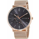 Buy Shop Tommy Hilfiger Brooklyn Grey Dial Gold Mesh Bracelet Watch for Men - 1791506 USA Online