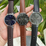Buy Shop Tommy Hilfiger Brooklyn Quartz Black Dial Brown Leather Strap Watch for Men - 1791510 USA Online