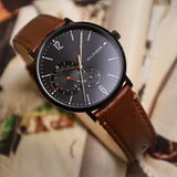 Buy Shop Tommy Hilfiger Brooklyn Quartz Black Dial Brown Leather Strap Watch for Men - 1791510 USA Online