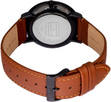 Buy Shop Tommy Hilfiger Brooklyn Quartz Black Dial Brown Leather Strap Watch for Men - 1791510 USA Online