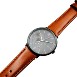 Buy Shop Tommy Hilfiger Brooklyn Quartz Black Dial Brown Leather Strap Watch for Men - 1791510 USA Online
