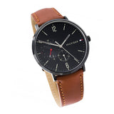 Buy Shop Tommy Hilfiger Brooklyn Quartz Black Dial Brown Leather Strap Watch for Men - 1791510 USA Online