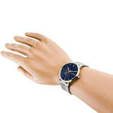 Buy Shop Tommy Hilfiger Brooklyn Quartz Blue Dial Silver Mesh Bracelet Watch for Men - 1791505 USA Online