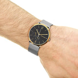 Buy Shop Tommy Hilfiger Brooklyn Quartz Blue Dial Silver Mesh Bracelet Watch for Men - 1791505 USA Online