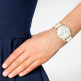 Buy Shop Tommy Hilfiger Brooklyn Quartz White Dial White Leather Strap Watch for Women - 1782018 USA Online