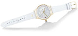 Buy Shop Tommy Hilfiger Brooklyn Quartz White Dial White Leather Strap Watch for Women - 1782018 USA Online