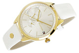 Buy Shop Tommy Hilfiger Brooklyn Quartz White Dial White Leather Strap Watch for Women - 1782018 USA Online