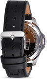 Buy Shop Tommy Hilfiger Bruce Analog Black Dial Black Leather Strap Watch for Men - 1791279 USA Online