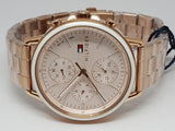 Buy Shop Tommy Hilfiger Carly Rose Gold Dial Rose Gold Steel Strap Watch for Women - 1781788 USA Online
