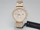 Buy Shop Tommy Hilfiger Carly Rose Gold Dial Rose Gold Steel Strap Watch for Women - 1781788 USA Online