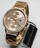 Buy Shop Tommy Hilfiger Carly Rose Gold Dial Rose Gold Steel Strap Watch for Women - 1781788 USA Online