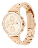 Buy Shop Tommy Hilfiger Carly Rose Gold Dial Rose Gold Steel Strap Watch for Women - 1781788 USA Online