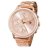 Buy Shop Tommy Hilfiger Carly Rose Gold Dial Rose Gold Steel Strap Watch for Women - 1781788 USA Online