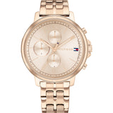 Buy Shop Tommy Hilfiger Carly Rose Gold Dial Rose Gold Steel Strap Watch for Women - 1781788 USA Online