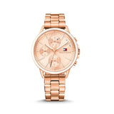 Buy Shop Tommy Hilfiger Carly Rose Gold Dial Rose Gold Steel Strap Watch for Women - 1781788 USA Online