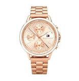 Buy Shop Tommy Hilfiger Carly Rose Gold Dial Rose Gold Steel Strap Watch for Women - 1781788 USA Online