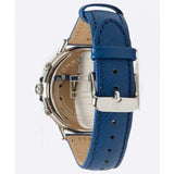 Buy Shop Tommy Hilfiger Carly Silver Dial Blue Leather Strap Watch for Women - 1781791 USA Online
