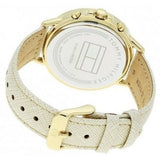 Buy Shop Tommy Hilfiger Carly Silver Dial Cream Leather Strap Watch for Women - 1781790 USA Online