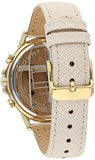 Buy Shop Tommy Hilfiger Carly Silver Dial Cream Leather Strap Watch for Women - 1781790 USA Online