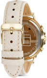 Buy Shop Tommy Hilfiger Carly Silver Dial Cream Leather Strap Watch for Women - 1781790 USA Online