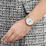 Buy Shop Tommy Hilfiger Carly White Dial Gold Steel Strap Watch for Women - 1781786 USA Online