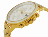 Buy Shop Tommy Hilfiger Carly White Dial Gold Steel Strap Watch for Women - 1781786 USA Online