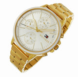 Buy Shop Tommy Hilfiger Carly White Dial Gold Steel Strap Watch for Women - 1781786 USA Online