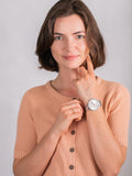 Buy Shop Tommy Hilfiger Carly White Dial Silver Stainless Steel Strap Watch for Women - 1781787 USA Online