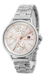 Buy Shop Tommy Hilfiger Carly White Dial Silver Stainless Steel Strap Watch for Women - 1781787 USA Online