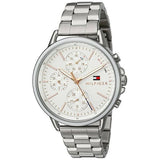 Buy Shop Tommy Hilfiger Carly White Dial Silver Stainless Steel Strap Watch for Women - 1781787 USA Online