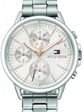 Buy Shop Tommy Hilfiger Carly White Dial Silver Stainless Steel Strap Watch for Women - 1781787 USA Online