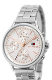 Buy Shop Tommy Hilfiger Carly White Dial Silver Stainless Steel Strap Watch for Women - 1781787 USA Online