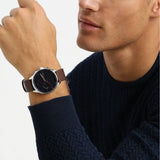 Buy Shop Tommy Hilfiger Chase Chronograph Grey Dial Brown Leather Strap Watch For Men - 1791487 USA Online