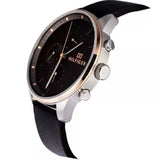 Buy Shop Tommy Hilfiger Chase Chronograph Quartz Grey Dial Black Leather Strap Watch For Men - 1791488 USA Online